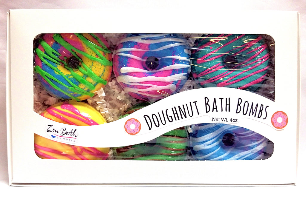 1/2 Dozen Doughnut Bath Bombs Zen Bath Candies